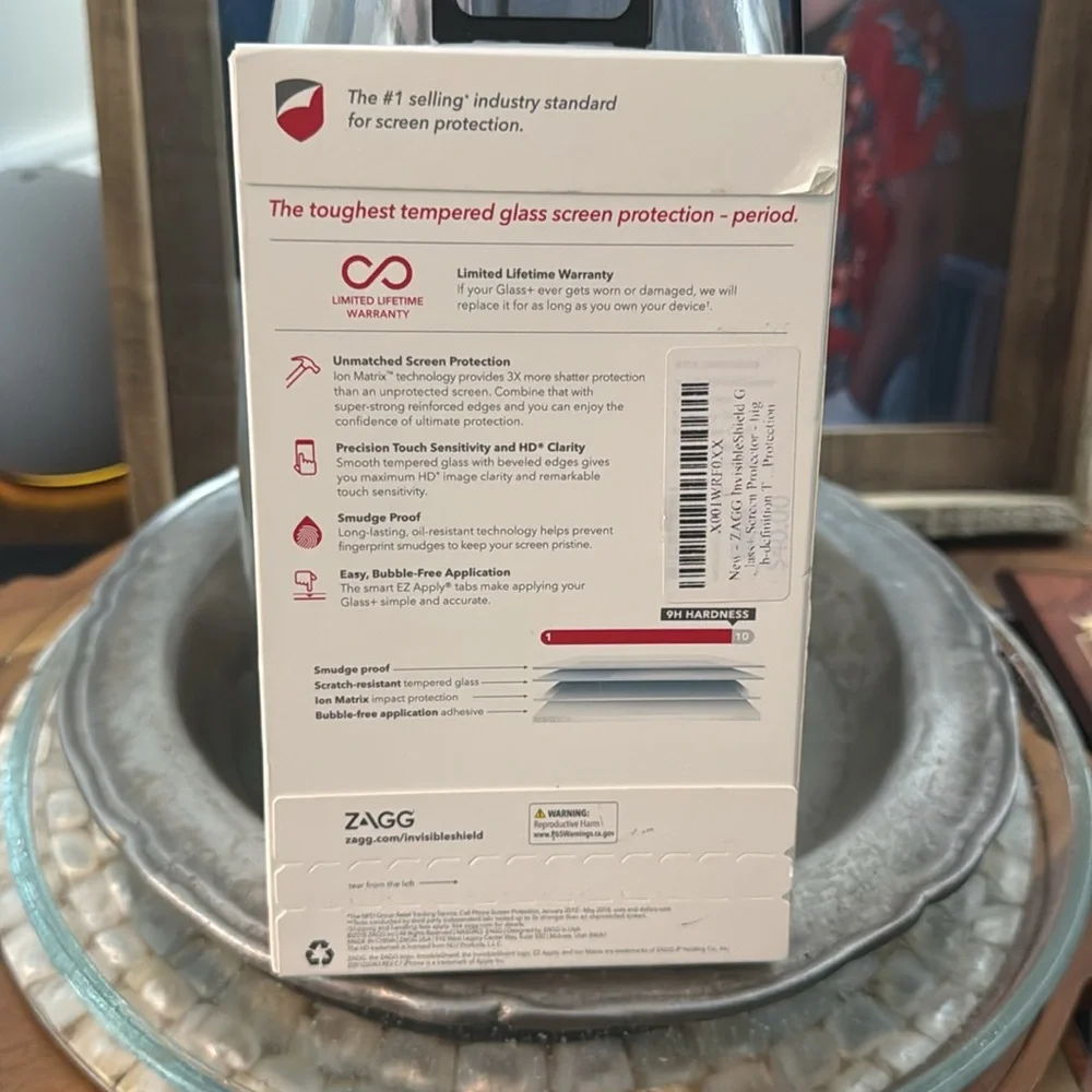 Unopened ZAGG iPhone XR glass +  screen protector